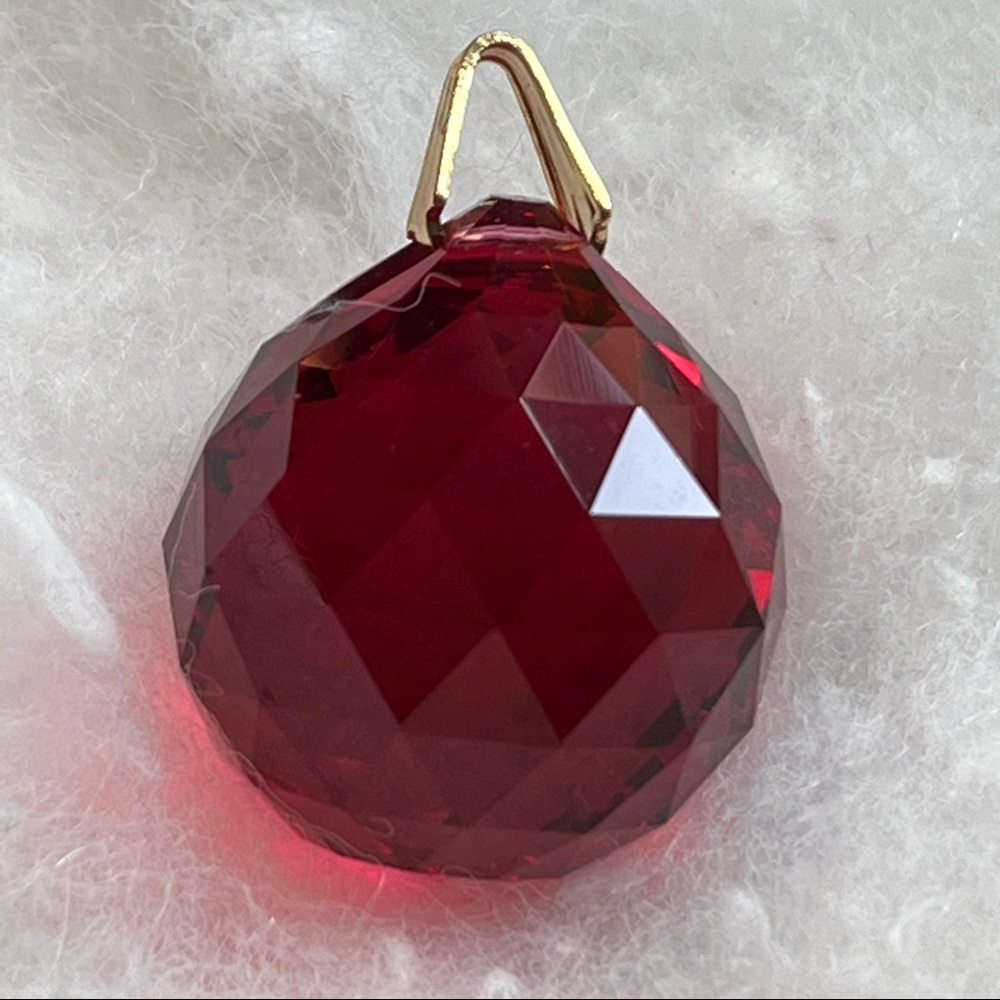 Red Austrian Crystal Pendant
